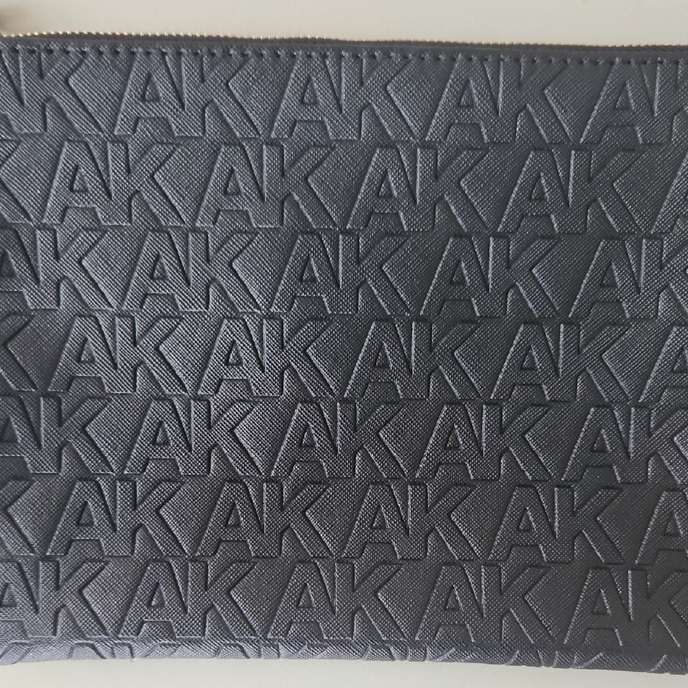 Anne Klein | Black Embossed Wristlet - Picture 3 of 5